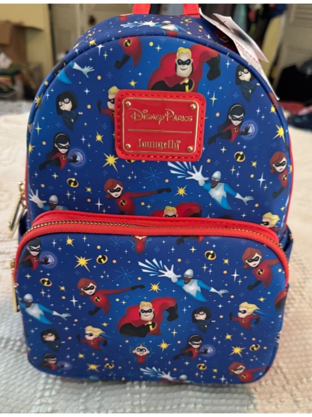 Disney Parks Loungefly The Incredibles AOP Mini Backpack New 2022